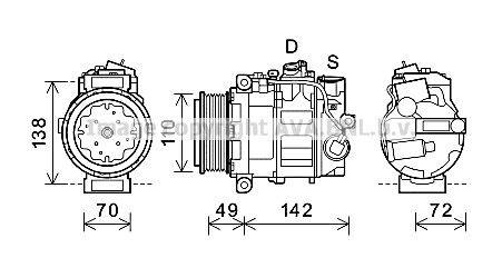 PRASCO Kompressor,kliimaseade MSK644