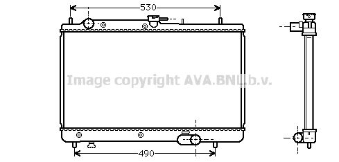 PRASCO Radiaator,mootorijahutus MZA2066