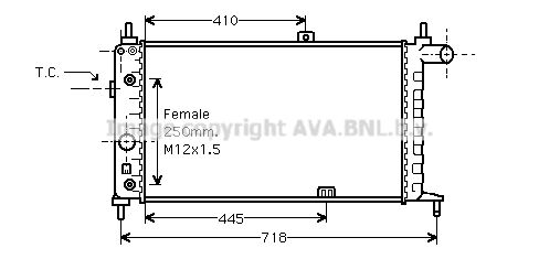 PRASCO Radiaator,mootorijahutus OL2067