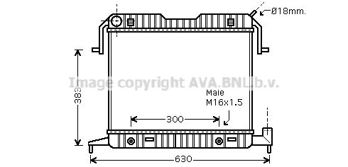 PRASCO Radiaator,mootorijahutus OL2086