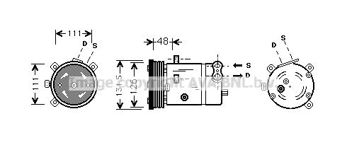 PRASCO Kompressor,kliimaseade OLAK280