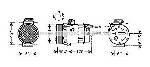PRASCO Kompressor,kliimaseade OLK464