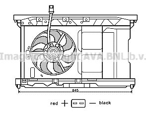 PRASCO Ventilaator,mootorijahutus PE7549