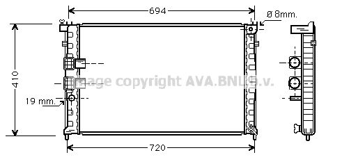 PRASCO Radiaator,mootorijahutus PEA2231