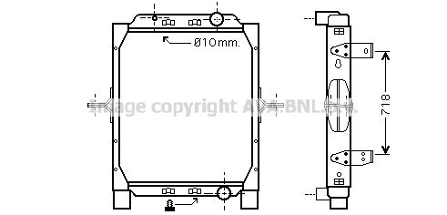 PRASCO Radiaator,mootorijahutus RE2057