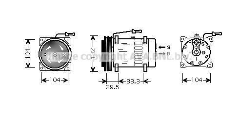 PRASCO Kompressor,kliimaseade REAK072