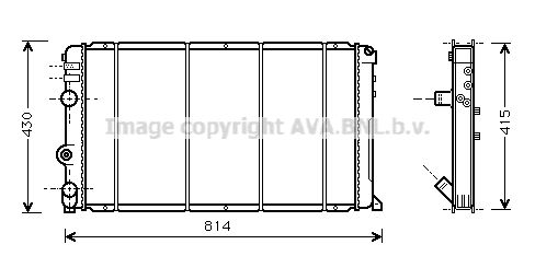 PRASCO Radiaator,mootorijahutus RT2263