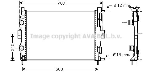 PRASCO Radiaator,mootorijahutus RT2306