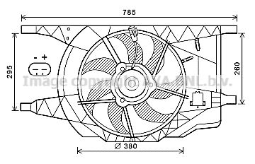 PRASCO Ventilaator,mootorijahutus RT7546