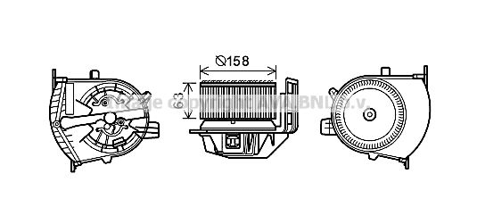 PRASCO Elektrimootor,salongiventilaator RT8585