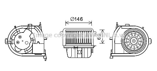 PRASCO Elektrimootor,salongiventilaator RT8591