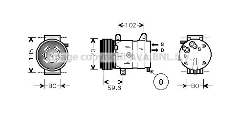 PRASCO Kompressor,kliimaseade RTK345