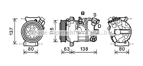 PRASCO Kompressor,kliimaseade RTK491