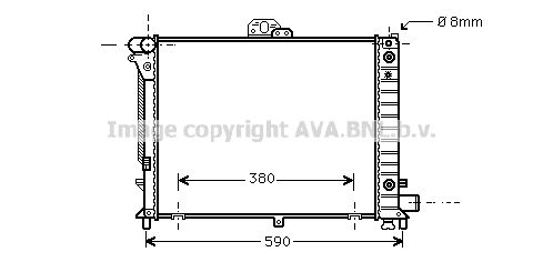 PRASCO Radiaator,mootorijahutus SB2046