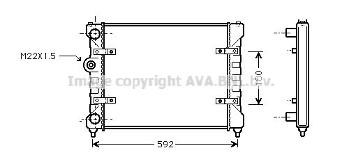 PRASCO Radiaator,mootorijahutus ST2023