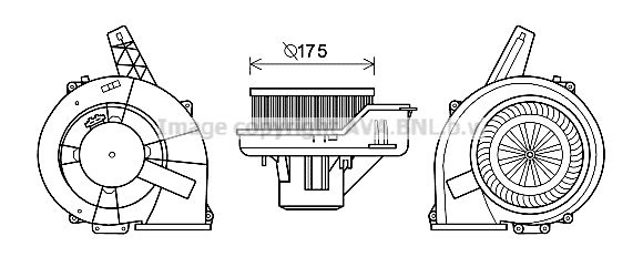 PRASCO Elektrimootor,salongiventilaator ST8045