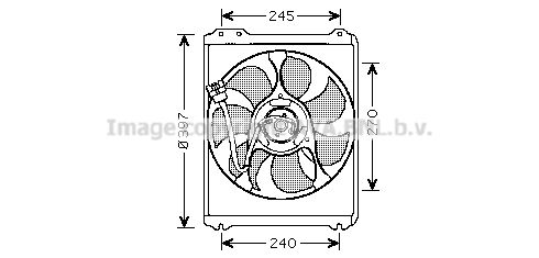 PRASCO Ventilaator,mootorijahutus SU7514