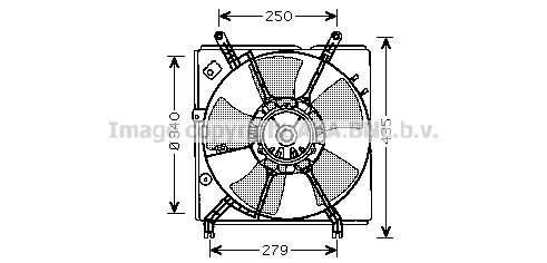 PRASCO Ventilaator,mootorijahutus TO7529