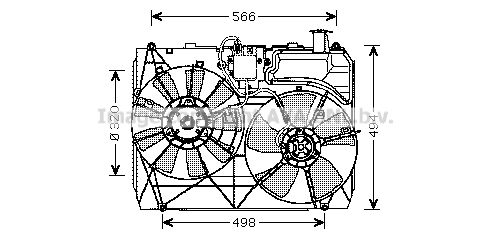 PRASCO Ventilaator,mootorijahutus TO7534