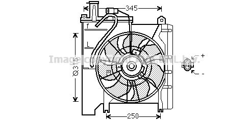 PRASCO Ventilaator,mootorijahutus TO7553