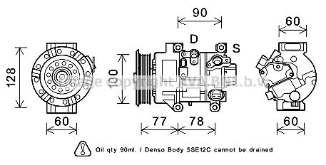 PRASCO Kompressor,kliimaseade TOK584