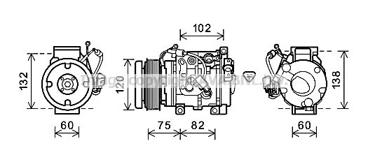 PRASCO Kompressor,kliimaseade TOK664