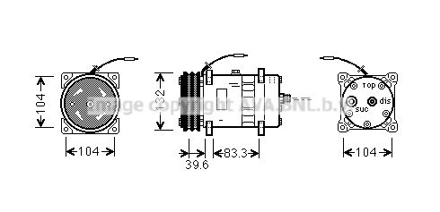 PRASCO Компрессор, кондиционер UVK038