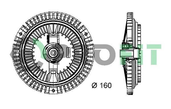 PROFIT Сцепление, вентилятор радиатора 1720-3015