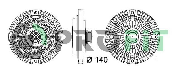 PROFIT Сцепление, вентилятор радиатора 1720-3019