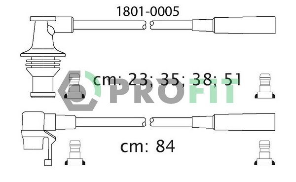 PROFIT Комплект проводов зажигания 1801-0005