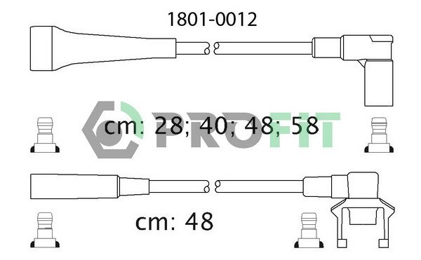 PROFIT Комплект проводов зажигания 1801-0012