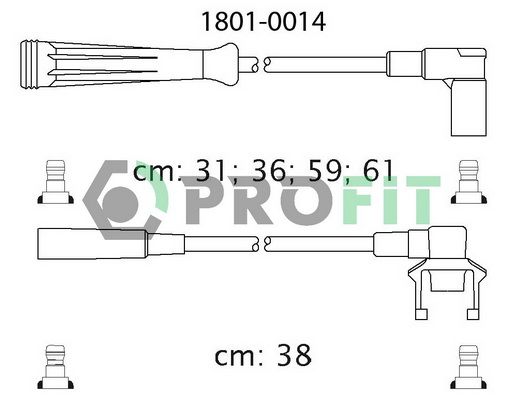 PROFIT Комплект проводов зажигания 1801-0014