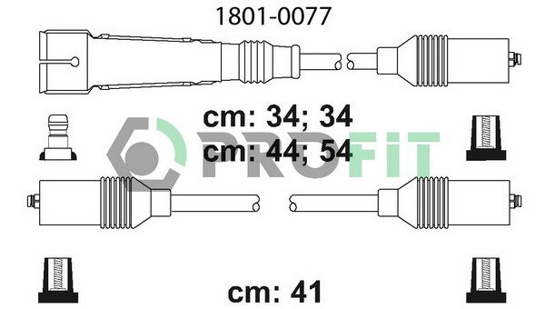 PROFIT Комплект проводов зажигания 1801-0077