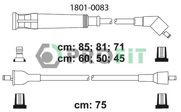 PROFIT Комплект проводов зажигания 1801-0083