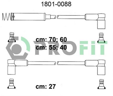 PROFIT Комплект проводов зажигания 1801-0088