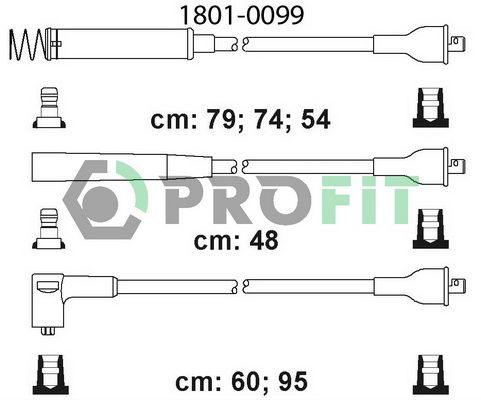 PROFIT Комплект проводов зажигания 1801-0099