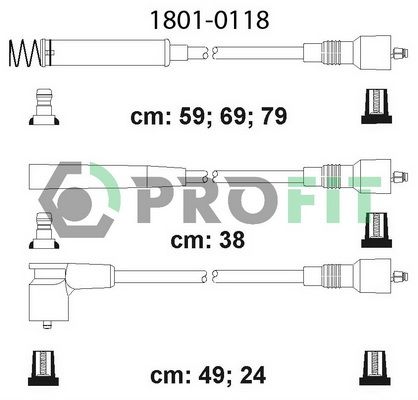 PROFIT Комплект проводов зажигания 1801-0118