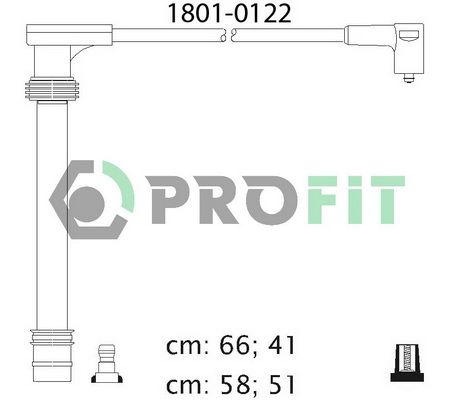 PROFIT Комплект проводов зажигания 1801-0122