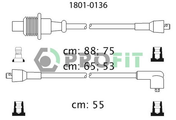 PROFIT Комплект проводов зажигания 1801-0136
