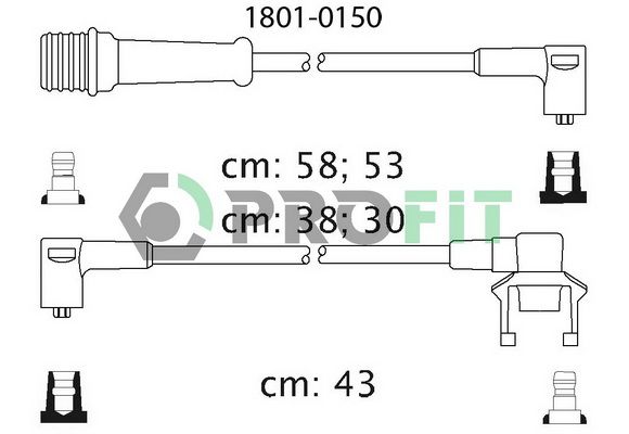 PROFIT Комплект проводов зажигания 1801-0150