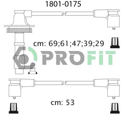 PROFIT Комплект проводов зажигания 1801-0175