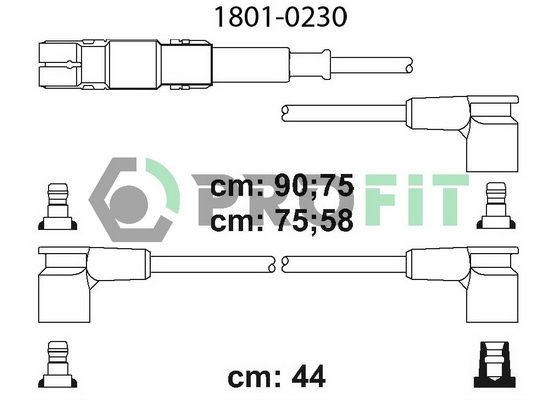 PROFIT Комплект проводов зажигания 1801-0230
