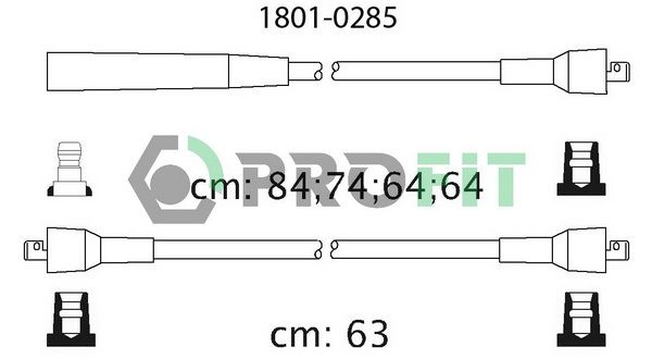 PROFIT Комплект проводов зажигания 1801-0285