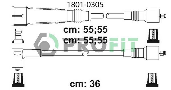 PROFIT Комплект проводов зажигания 1801-0305