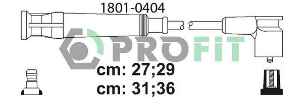 PROFIT Комплект проводов зажигания 1801-0404