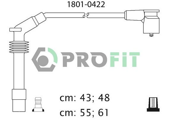 PROFIT Комплект проводов зажигания 1801-0422