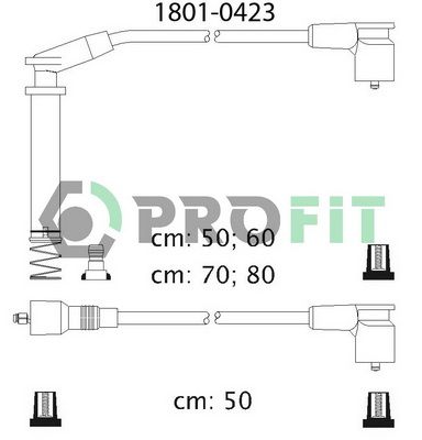 PROFIT Комплект проводов зажигания 1801-0423