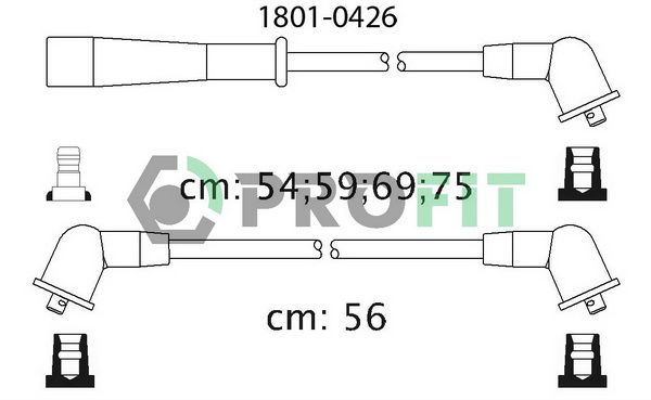 PROFIT Комплект проводов зажигания 1801-0426