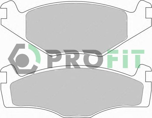 PROFIT Комплект тормозных колодок, дисковый тормоз 5000-0419