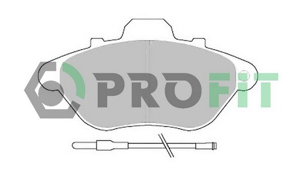 PROFIT Комплект тормозных колодок, дисковый тормоз 5000-0623